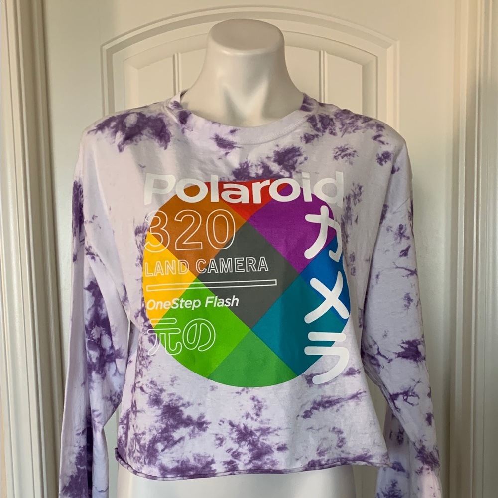 POLAROID Women's Japanese Graphic Cropped Shirt